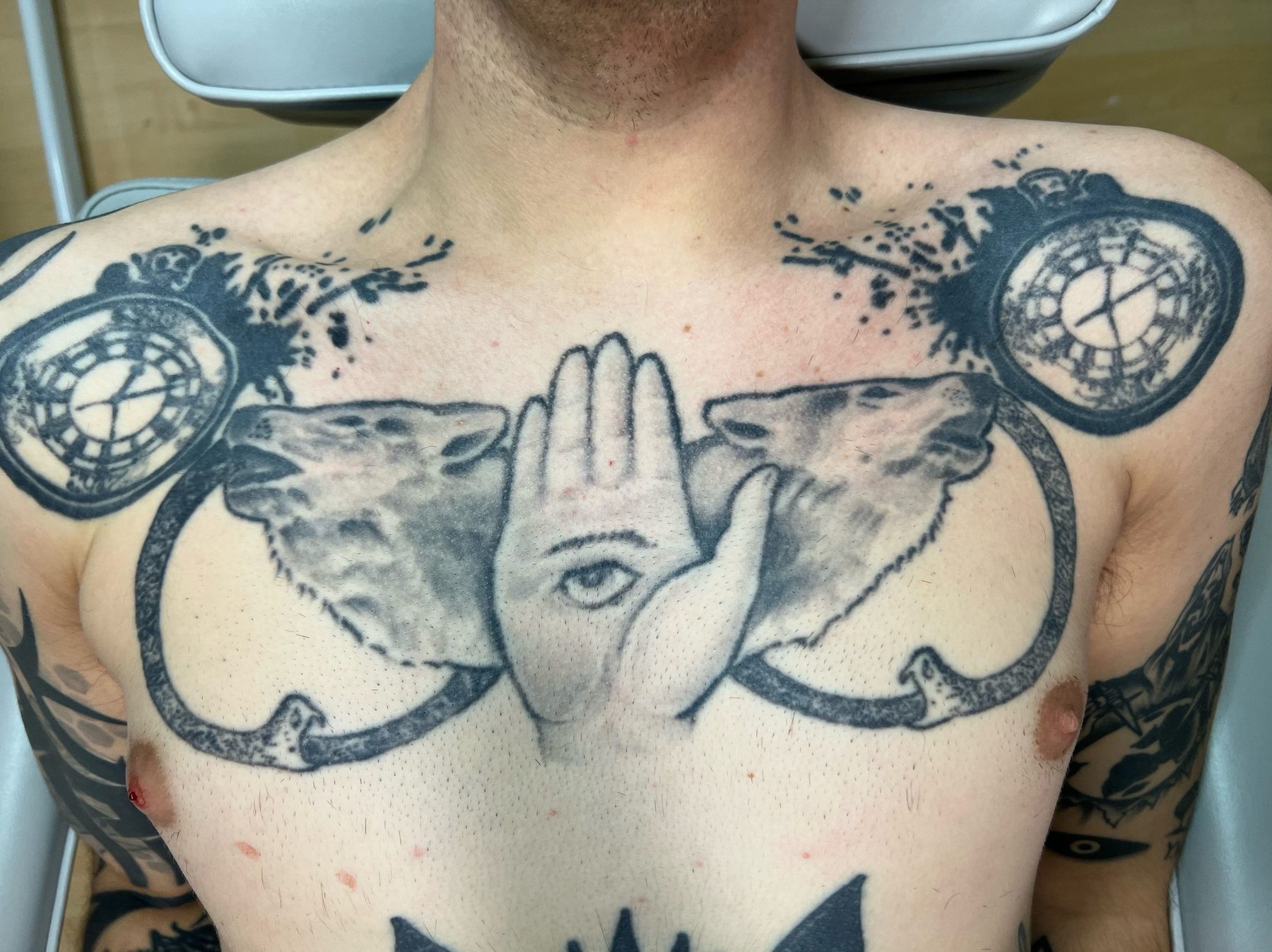 Tattoo before laser tattoo removal at Goodbye Rhonda