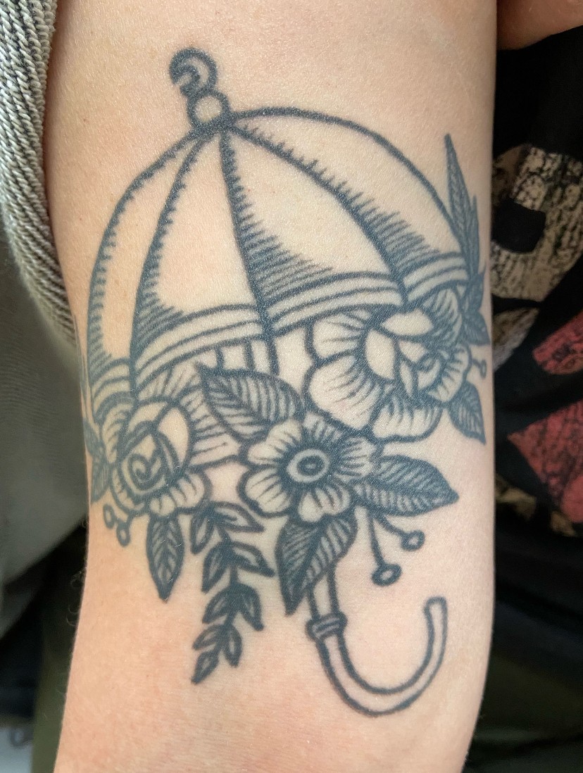 Tattoo before laser tattoo removal at Goodbye Rhonda